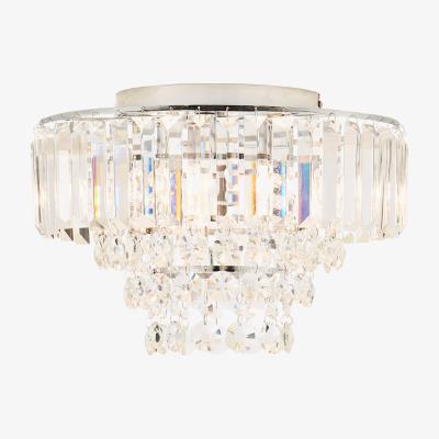 The Range Chrissy Prism Bar Semi Flush Ceiling Light - Chrome