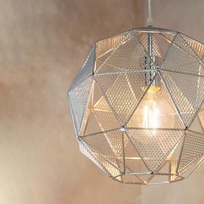 The Range Armour 1 Light Spherical Pendant Chrome Plate, E27 - Chrome Plate