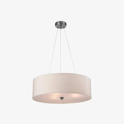The Range Phoenix 3 Light Round Ceiling Pendant Cream, E27 - Cream