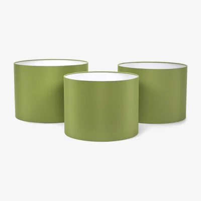 The Range Torbery Set of 3 Nesting Ceiling Light Shades and Bulbs - Olive