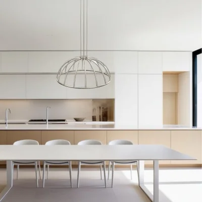 The Range PARAPLU Hemisphere LED Ceiling Pendant - Satin Nickel