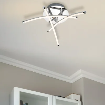 The Range COSYLYTE Hatton Mini 3 Light Integrated LED Ceiling Light - Chrome