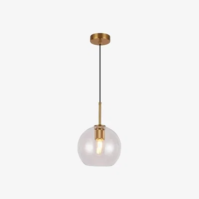 The Range CGC CREE Gold Glass Globe Ceiling Pendant Light Adjustable Height - gold