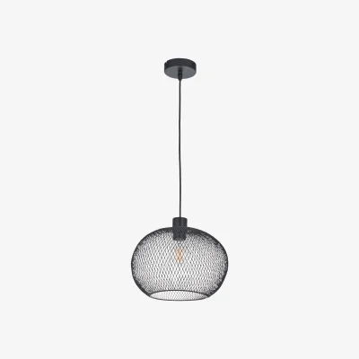 The Range Dalya Ceiling Single Pendant Light - Matt Black Paint