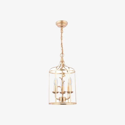 The Range Laura Ashley Halton 3 Light Pendant Gold Leaf
