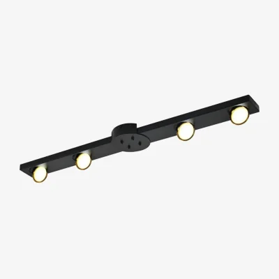 The Range Chandelier Black Ceiling Light - Black