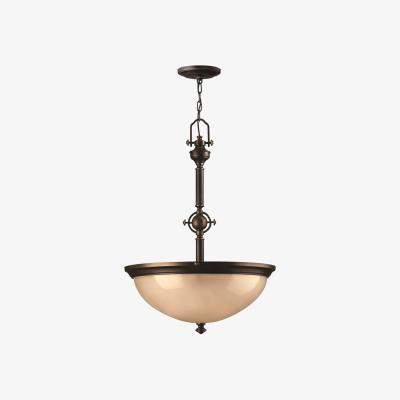 The Range Mayflower 3 Light Ceiling Pendant Bronze, E27 - Bronze
