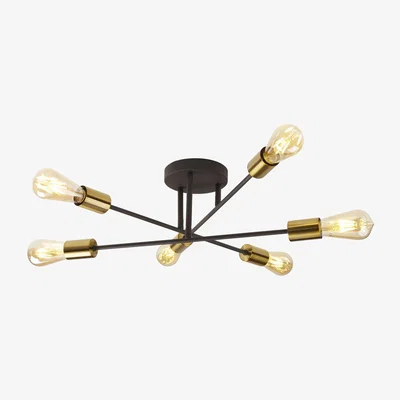 The Range Evanston Siz Light Ceiling Flush - Satin