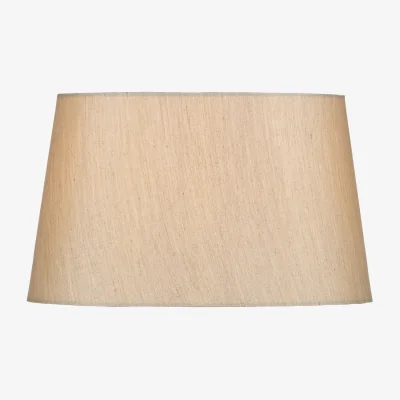 The Range Gustav Silver Faux Silk Tapered Drum Shade 30cm