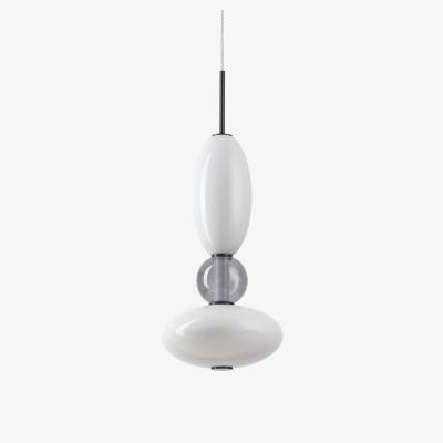 The Range Lumiere Integrated LED Slim Pendant Ceiling Light - Black / 28cm / 275.5cm