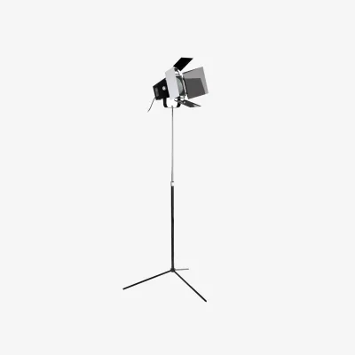 The Range Jarah Spotlight Black Floor Lamp - Black