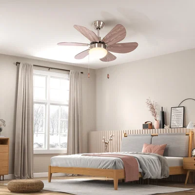 The Range Reversible Ceiling Fan with LED Light, 6 Blades, Mount B31-478V00WN