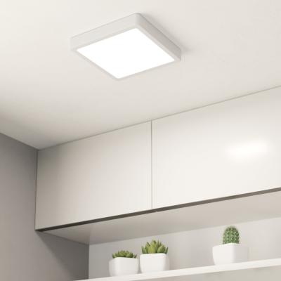 The Range Eglo Fueva 6 Ultra-Slim Surface-Mounted White Square LED Ceiling Light WBS - White