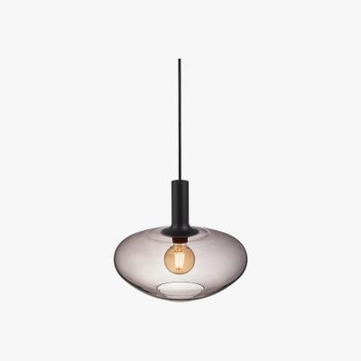 The Range Alton 35cm Dome Pendant Ceiling Light Black, E27 - Black