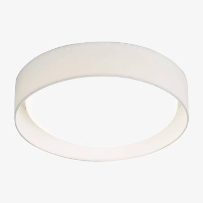 The Range Gianna LED Round Flush Ceiling Light with White Shade - White