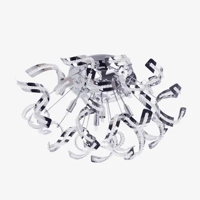 The Range Twirl Semi Flush Ceiling Light - Chrome