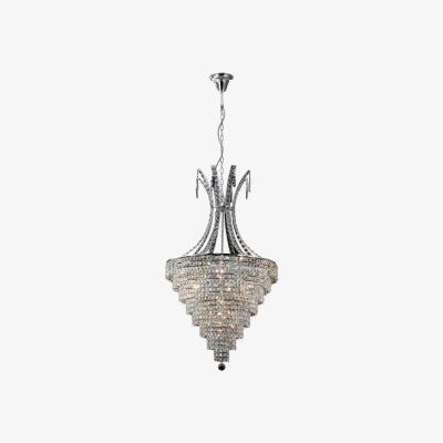 The Range Kanya Ceiling Pendant 10 Light Polished Chrome, Crystal - Polished Chrome