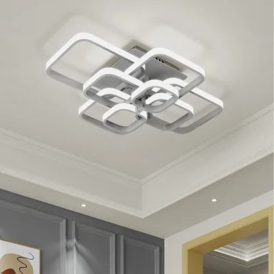 The Range Energy-efficient Dimmable Square LED Ceiling Light - White