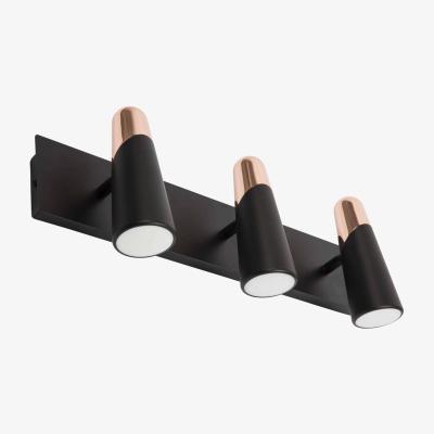 The Range Lao Led Black And Copper Wall Lamp 3 Light - Black