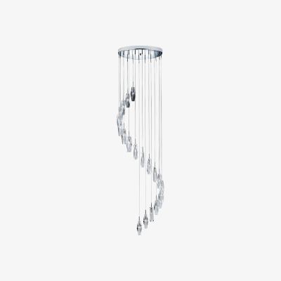 The Range Palman Chrome 9Lt Multi-Drop Pendant  - Chrome