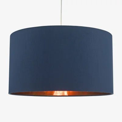 The Range Timon Easy Fit Shade Navy Blue Faux Silk