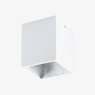 The Range EGLO Polasso Cuboid WhiteSilver LED Ceiling Light - White, silver