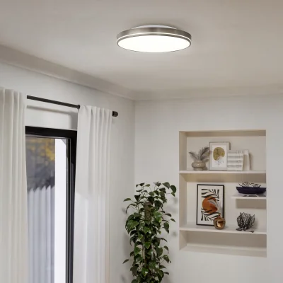 The Range EGLO Orotava Tuneable LED Modern Ceiling Light, Mocha-Coloured - Brown