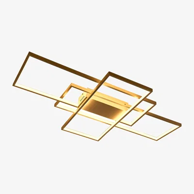 The Range Neutral Style Rectangular LED Semi Flush Ceiling Light - White