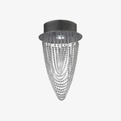 The Range Camilla Ceiling Round 1 Light Polished Chrome, Crystal - Polished Chrome