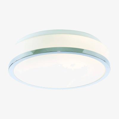 The Range Discs Bathroom Flush 2 Light Ceiling Chrome, Opal IP44, E27 - Chrome