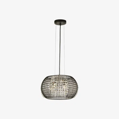 The Range Ponta Matt Black 4Lt Pendant - Black