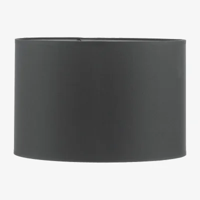 The Range Kelso Black Cotton Drum Shade 38cm