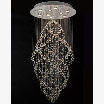 The Range Colorado Ceiling Cluster Pendant Oval 9 Light Polished Chrome, Crystal - Polished Chrome