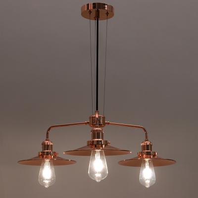 The Range 3-Light Cluster Pendant Light - Rose Gold