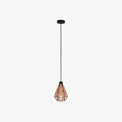 The Range Eglo ADWICKLE Natural Steel Pendant Light - black