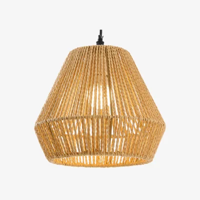 The Range Vintage Hemp Rope Ceiling Pendant Light - Brown
