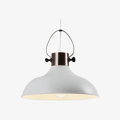 The Range CGC WANDA White Dome Ceiling Light With Brushed Brass Accents - white