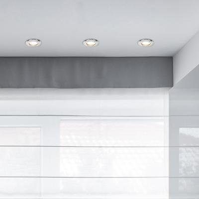 The Range 6 Pack Silver Chrome Plated Fixed Recessed Ceiling Spotlights Downlights - Silver