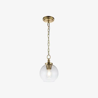 The Range Elstead Lighting Feiss Pendant Light Brass C - Brass