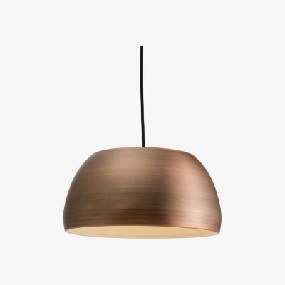 The Range Connery 1 Light Dome Ceiling Pendant Matt Bronze, E27 - Matt Bronze