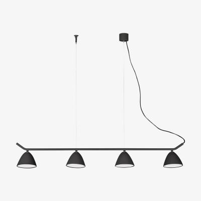 The Range Flash LED 4 Light Adjustable Ceiling Pendant Bar Black - Black