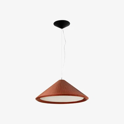 The Range Hue 3 Light Dome Ceiling Pendant - Burgundy
