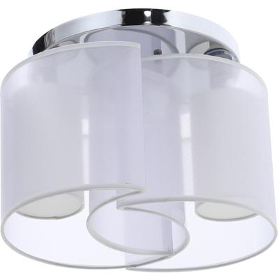 The Range Fabric Semi Flush Light - White