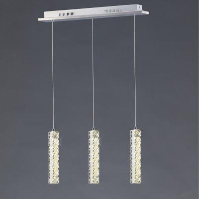 The Range Galaxy Ceiling Pendant 3 Drop LED 4000K 3 X 3W Polished Chrome, Crystal - Polished Chrome