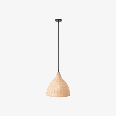 The Range Handwoven Rattan Pendant Light - Beech Wood