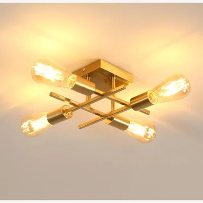 The Range Ceiling Light Gold 4 Lights - Gold