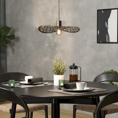 The Range Eglo Swaby Steel Bronze Rustic Pendant Light - Bronze