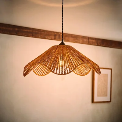 The Range Farai Woven Rope Wave Ceiling Light Shade - Natural / 0.04kg