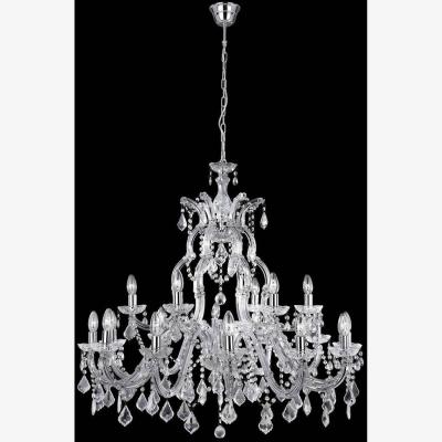 The Range Marie Therese 18 Light Crystal Chandelier Chrome Finish, E14 - Chrome