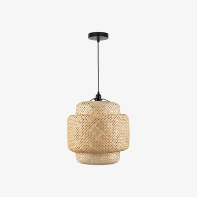 The Range Bamboo Ceiling Light Hanging Pendant Light - Brown